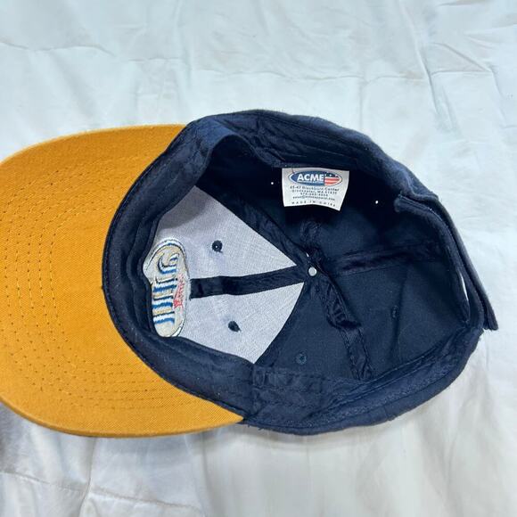 Vintage Miller Lite Beer Cap Navy Blue Adjustable Baseball Hat ACME USA - Picture 4 of 4